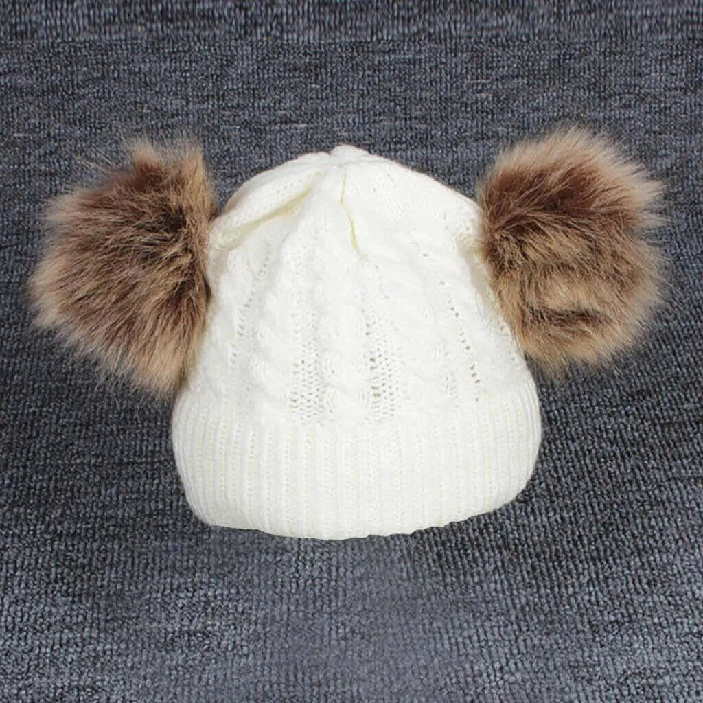 Baby Children Hat Knitting Wool Hemming Hat