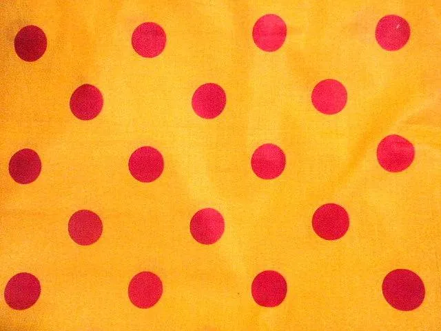 Contrast Polka Dots Design 6 - Poly/ Cotton Print