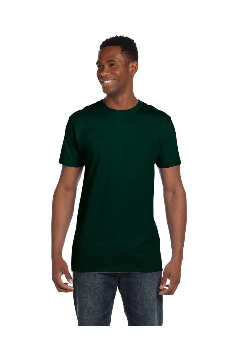 Hanes 4980: Adult 4.5 oz., 100% Ringspun Cotton nano-T T-Shirt