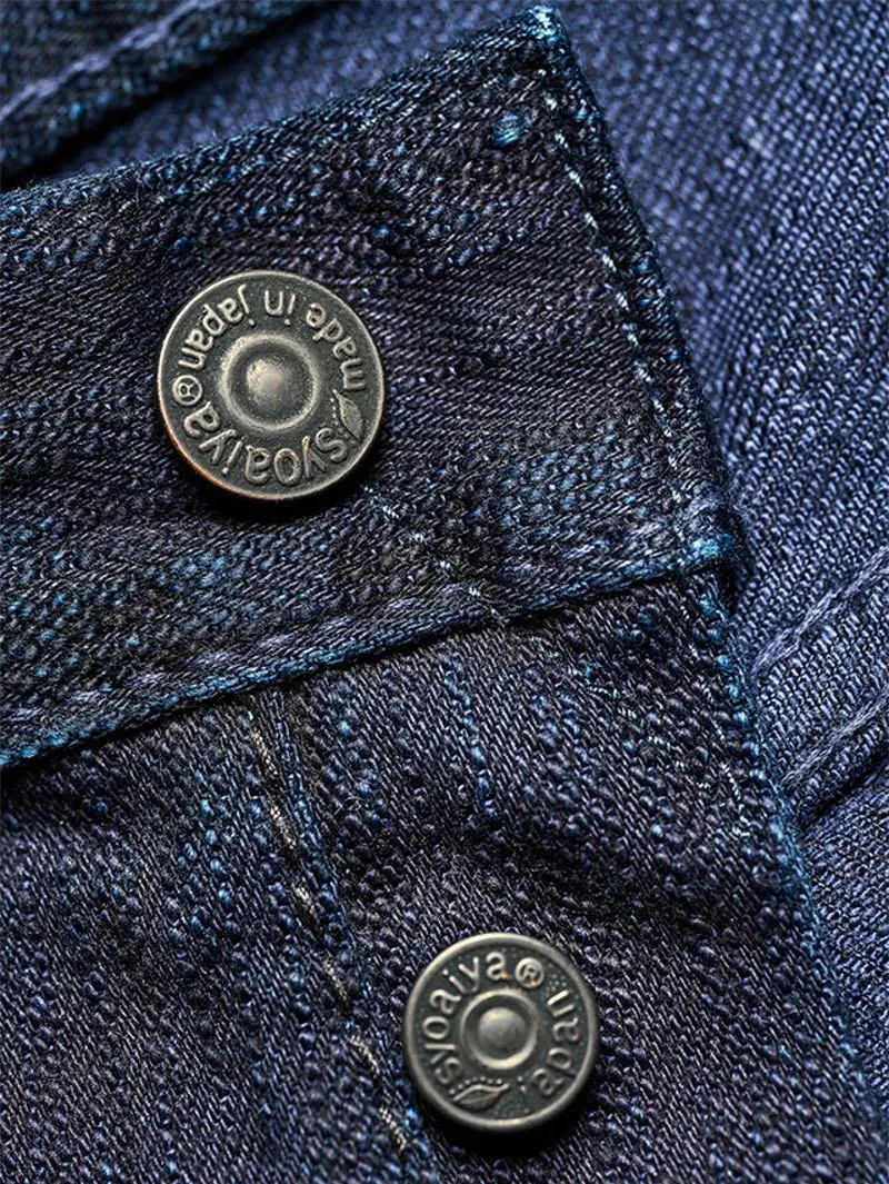 Pure Blue Japan 1167-WID 13oz Stretch Extra Slub Relaxed Taper Indigo Selvedge Denim