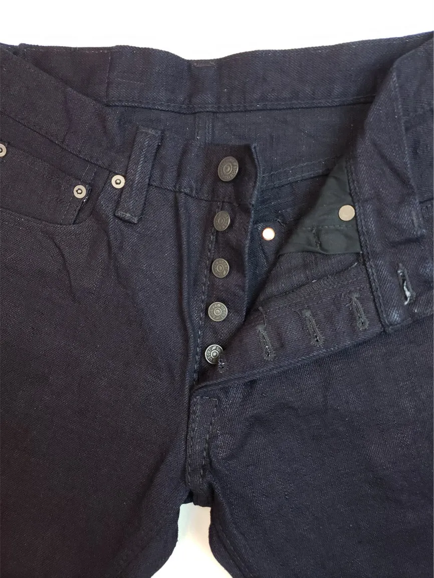 Pure Blue Japan xx-013 18oz- IDBK Indigo Black